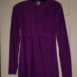 Sailbee Purple Long Sleeve Nylon Workout Athletic Women's Top XL